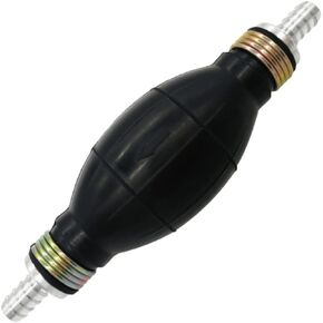 Automotive-leader 6mm 1/4" Rubber Fuel Transfer Vacuum Fuel Line Hand Primer Pump Bulb Type Black Bulb Type for Marine Boat Accessories Pump Bulb All Fuels