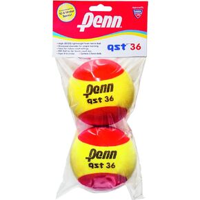 Penn QST 36 Tennis Balls - Youth Foam Red Tennis Balls for Beginners