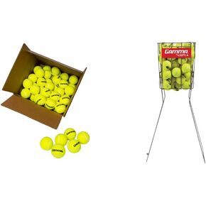 GAMMA Sports Pressureless Tennis Balls Box, Bulk Tennis Balls, Premium Tennis Accessories, 18, 36, 48, 75 Pack Sizes, Tennis Practice, Tennis Training, Pet Toys, Dog Ball, Coach, Indoor & Outdoor Play