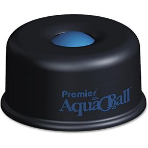 Premier AQ701G AquaBall Floating Ball Envelope Moistener, 1 1/4-Inch x 1 1/4-Inch x 5 3/8-Inch , Black, Blue