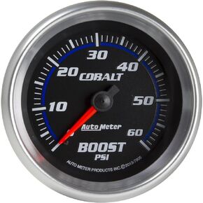 Auto Meter 7905 Cobalt 2-5/8" Mechanical Boost Gauge (0-60 PSI, 66.7mm)