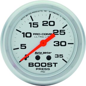 Auto Meter 4404 Ultra-Lite Mechanical Boost Gauge