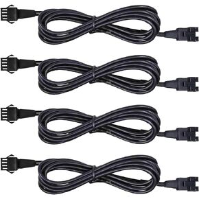 4 PCS 60 inch/150com 4 Pin RGB LED Multi-Color Accent Light Extension Cable Wire Cord Set for LED Motorcycle ATV Car Light Multi-Color Neon Strip Trucks Rock Lights (60 inches Cable)