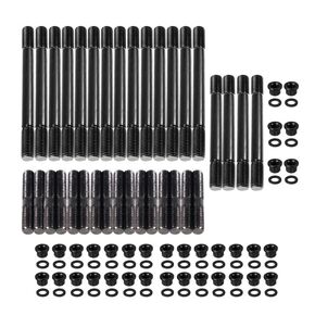 YESHMA Cylinder Head Stud Kit Compatible with Chevy Small Block SBC 265 267 283 302 305 307 327 350 383 400 Head Studs