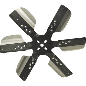 Derale 17617 Heavy Duty Fan Blade Series 1000 17" Stainless Steel Flex Fan Reverse Rotation , Black