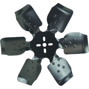 Derale 17315 Heavy Duty Fan Blade Series 1000 15" Steel Rigid Race Belt Driven Fan Standard Rotation , Black