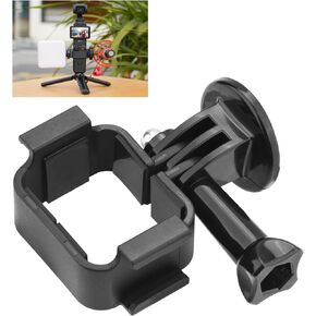 Pocket 3 Extension Adapter, Dual Cold Shoe Mount Camera Extender Frame for DJI Osmo Pocket 3 Creator Combo Handle Accessories for Microphone, Led Video Light, Tripod, Bicycle, Backpack Clip