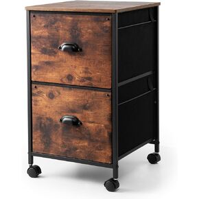 خزانة ملفات متنقلة من TOPSKY، خزانة ملفات عمودية من القماش لحجم الحروف (بني ريفي، درجان) in Kuwait