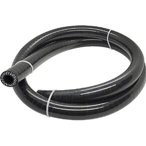 خط خرطوم سيليكون 1-Ply مقوى عالمي 5/8 بوصة (16 مم) معرف درجة حرارة عالية 60 رطل لكل بوصة مربعة أقصى ضغط 7/8 بوصة OD، 5 أقدام