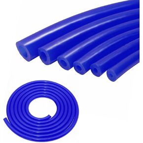 6PCS 5FT High Performance Automotive Silicone Vacuum Tubing Hose line Kit - 1/8" 5/32" 3/16" 1/4" 5/16" 3/8" (Red)