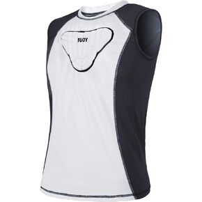 TUOY Youth Padded Shirt Chest Rib Protector Heart Guard Sternum Protective Compression Shirt for Baseball Football Basketball Lacrosse