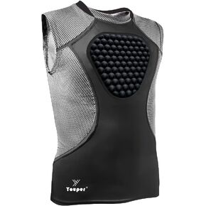 Youper Youth Padded Chest Protector Shirt, Heart-Guard/Sternum Protection for Baseball, Football, T Ball & Softball