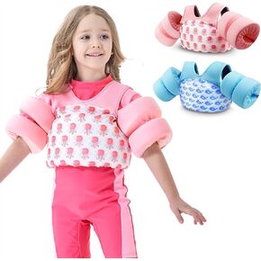 COVACURE Toddler Swim Vest - Swim Float for Girls and Boys 28-66lbs, Toddler Floaties for Child Learn Swiming Training, Infant Safety Swim Aid Jacket for 2-8 Years Old