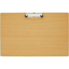 Juvale Extra Large Wooden Clipboard 11x17.3 - Wood Horizontal Lap Board with Clip for Drawing Sketch, 3mm Thick