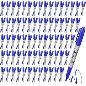 Epakh 200 Pack Permanent Markers Bulk Permanent Marker Set Fine Point Marker Pens Waterproof Markers Smear Proof Pens Works on Plastic, Wood, Stone, Metal and Glass (Black)