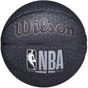 WILSON NBA Forge Series Indoor/Outdoor Basketball - Forge Pro, Black, Size 7-29.5"