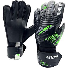 Goalie Goalkeeper Gloves with Pro Fingersaves, Strong Grip for The Toughest Saves, Protection to Prevent Injuries, Fit Match Training, Adult, Youth