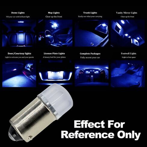 لمبة إضاءة LED بيضاء حربة BA9 BA9S 53 57 1895 64111 T4W حجم السيارة 12 فولت in Kuwait