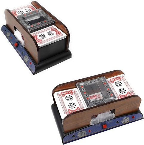 ماكينة خلط البطاقات الأوتوماتيكية الفاخرة التي تعمل بالبطارية من Tradeopia، 1-2 مجموعة من البطاقات، آلة خلط بطاقات أونو، رومي، والبوكر، ماكينة خلط البطاقات in Kuwait
