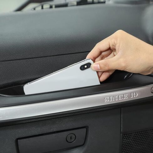 Voodonala for Jeep JK JKU 2011-2018 GrabTray Passenger Storage Tray Organizer Grab Handle Storage Box for 2011-2018 Jeep Wrangler JK & Unlimited Black in Saudi Arabia