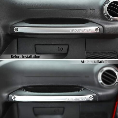 Voodonala for Jeep JK JKU 2011-2018 GrabTray Passenger Storage Tray Organizer Grab Handle Storage Box for 2011-2018 Jeep Wrangler JK & Unlimited Black in Saudi Arabia