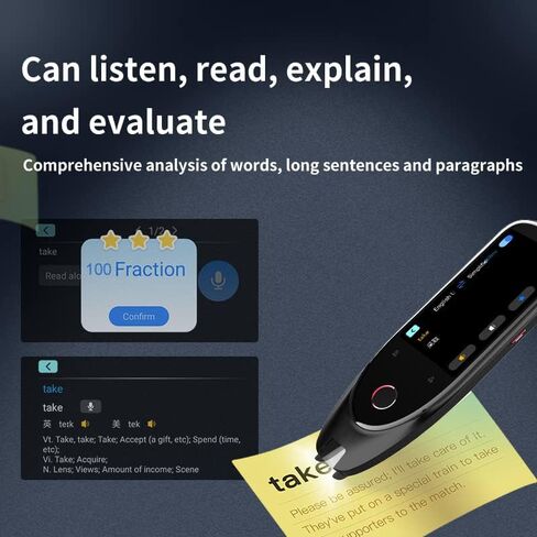 مسح القارئ القلم مترجم اللغة القلم الذكي التعرف الضوئي على الحروف قاموس الماسح الضوئي في الوقت الحقيقي الترجمة التعلم والتعليم مساعد مع شاشة LCD تعمل باللمس دعم الكاميرا 112 لغة للسفر والأعمال in Kuwait