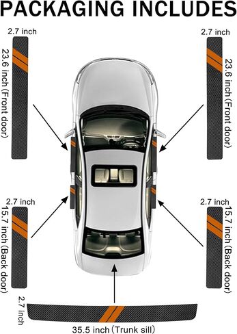 5 قطع ملصقات تزيين لعتبة الباب لسيارة دودج تشارجر تشالنجر دورانجو رحلة عالمية تناسب جميع سيارات دودج من الألياف الجلدية لحماية عتبة الباب (زخرفة حمراء) in Kuwait