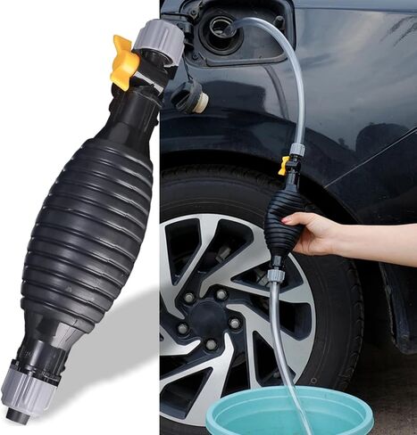 خرطوم سيفون بطول 9.8 قدم للبنزين، مضخة مصاصة سائلة متعددة الوظائف تأتي مع صمام تدفق وإبزيم تثبيت، لمضخة سيفون المحمولة للغاز والبنزين والديزل وزيت الماء السائل وخزان الأسماك in Kuwait