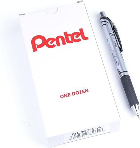 Pentel EnerGel RTX Retractable Liquid Gel Pen, (0.5mm), Fine Line, Metal Tip, Assorted Ink Colors, Pack of 5 (BLN75BP5M) in Saudi Arabia