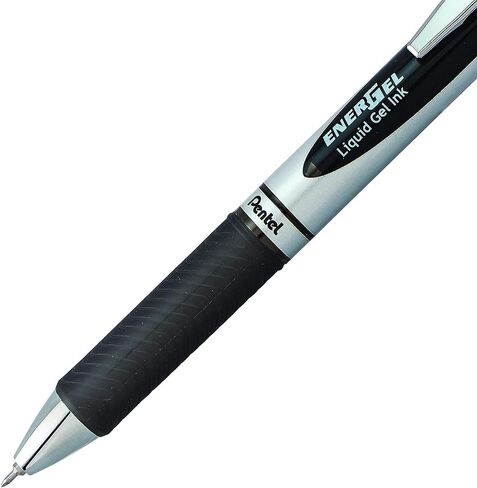 Pentel EnerGel RTX Retractable Liquid Gel Pen, (0.5mm), Fine Line, Metal Tip, Assorted Ink Colors, Pack of 5 (BLN75BP5M) in Saudi Arabia