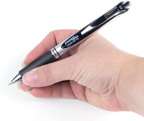 Pentel EnerGel RTX Retractable Liquid Gel Pen, (0.5mm), Fine Line, Metal Tip, Assorted Ink Colors, Pack of 5 (BLN75BP5M) in Saudi Arabia