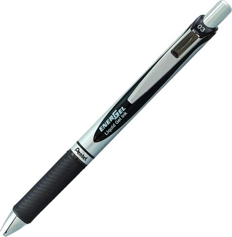 Pentel EnerGel RTX Retractable Liquid Gel Pen, (0.5mm), Fine Line, Metal Tip, Assorted Ink Colors, Pack of 5 (BLN75BP5M) in Saudi Arabia