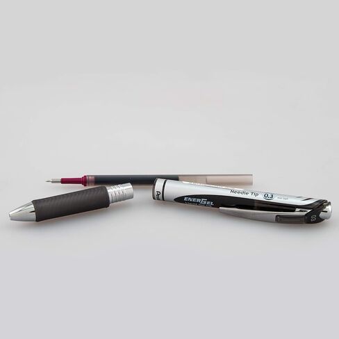 Pentel EnerGel RTX Retractable Liquid Gel Pen, (0.5mm), Fine Line, Metal Tip, Assorted Ink Colors, Pack of 5 (BLN75BP5M) in Saudi Arabia