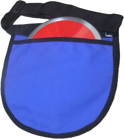 حقيبة حمل رمي القرص ورمي الجلة للمدرسة الثانوية باللون الأزرق من RT - حقيبة حمل رمي القرص/رمي الجلة للمسار والميدان - تتضمن حقيبتين كبيرتين وحزام حمل قابل للتعديل. in Kuwait