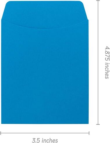 Hygloss Products Library Card Pockets - Perfect for Classroom, Arts & Crafts & Much More - Non-Adhesive - 3.5" x 5" - 3 Each of 10 Bright Colors - Pack of 30 Pockets in Saudi Arabia