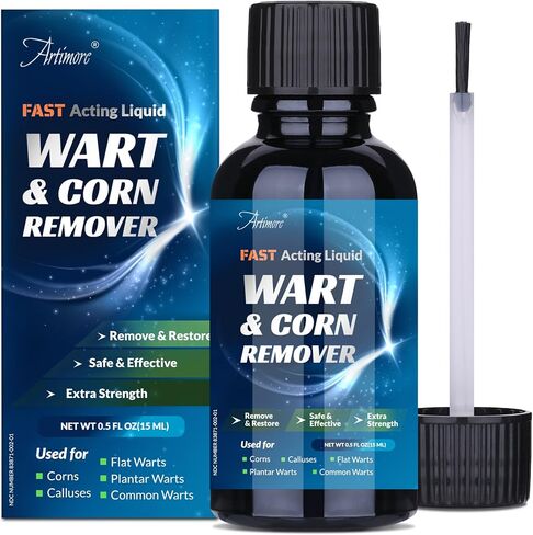 Fast Acting Liquid Wart Remover, Plantar Wart Remover, Corn Removers for Feet, Salicylic Acid Wart Removal, Corn Removers for Feet Extra Strength in Saudi Arabia