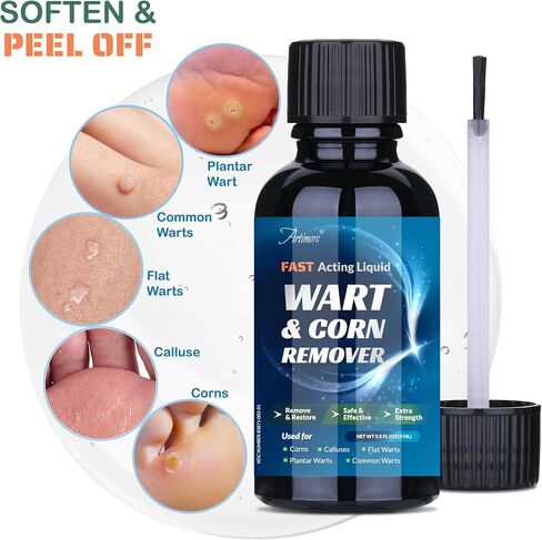 Fast Acting Liquid Wart Remover, Plantar Wart Remover, Corn Removers for Feet, Salicylic Acid Wart Removal, Corn Removers for Feet Extra Strength in Saudi Arabia