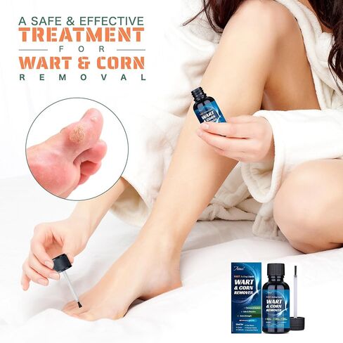 Fast Acting Liquid Wart Remover, Plantar Wart Remover, Corn Removers for Feet, Salicylic Acid Wart Removal, Corn Removers for Feet Extra Strength in Saudi Arabia