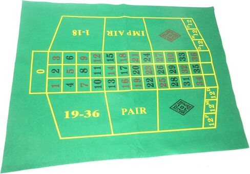 مجموعة ألعاب الروليت مقاس 10 بوصة تحتوي على عجلة روليت بلاستيكية ورقائق وأوراق لعب وتخطيط اللباد in Kuwait