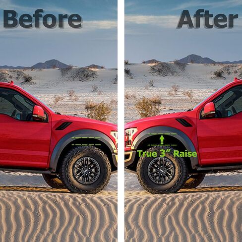 مجموعات رفع التسوية الأمامية 3 بوصات لـ 2004-2024 F150، مجموعات تسوية الفواصل الأمامية المزورة 3 بوصة المتوافقة مع 2004-2024 F150 2WD 4WD in Kuwait
