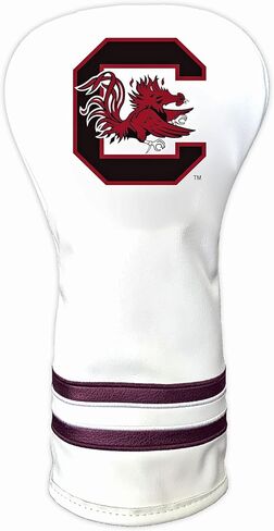 Team Golf NCAA White Vintage Driver Golf Club Headcover, Form Fitting Design, Retro Design & Superb Quality in Saudi Arabia