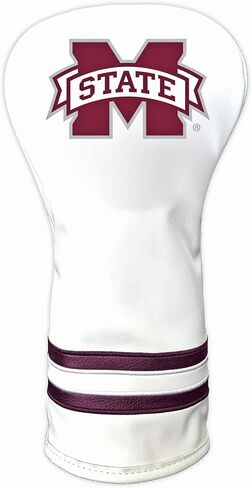 Team Golf NCAA White Vintage Driver Golf Club Headcover, Form Fitting Design, Retro Design & Superb Quality in Saudi Arabia