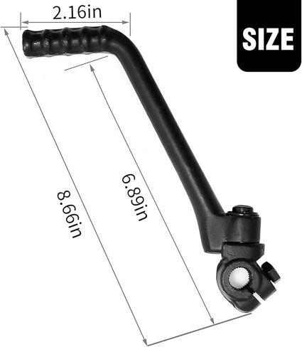 13mm Kick Starter Lever for 50cc 70cc 90cc 110cc 125cc SSR CT90 XL70 DBX14 DBX18 DB27 RFZ DS80 SDG YX TaoTao Coolster Apollo Lifan Suzuki Zongshen KAYO Chinese Pit Dirt Trail Bike (Black) in Saudi Arabia