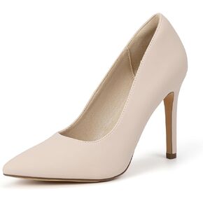 IDIFU IN4 Women's Pumps High Heels Closed Toe Stiletto Pointed Toe Dress Shoes Wedding Prom Bridal Daily Work Office Business Trendy Fashion Sexy Comfortable Pumps Dressy Shoes