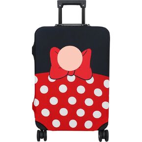 Luggage Cover Approved Travel Suitcase Protector Cute Dots Elastic Washable Animation Themed Baggage Covers for 21-24 inch Luggage (M) in Kuwait