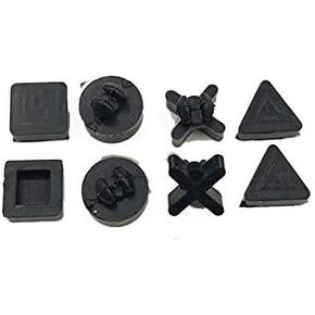 Replacement Bottom Rubber Feet Pads Kit Cover Set for PS4 Pro Console Housing Case Black