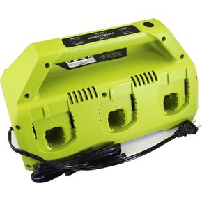 18 Volt 6-Ports Ryobi Replacement Charger Station Fit for Ryobi ONE+ 18V Battery Ryobi 18-Volt ONE+ Super Charger P117 P118 P118B P119 P135 P180 P189 Series