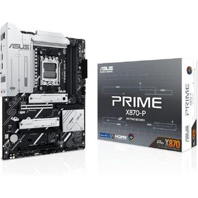 ASUS Prime X670-P Gaming Motherboard Socket AMD AM5 (Ryzen 7000, ATX, PCIe 5.0, 3X M.2, DDR5 Memory, USB 3.2 Gen 2x2 Type-C, Aura Sync RGB Lighting)