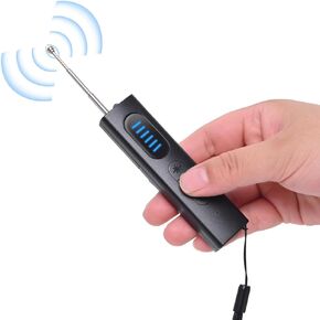 Hidden Camera Detector, Spy Camera Finder Wireless Rechargeable with 5 Levels Sensitivity, GPS Tracker Detector, Bug Detector, Rf Signal Scanner for Home, Office, Hotel