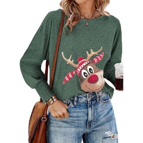 Dokotoo Long Sleeve Tops for Women 2024 Fashion T Shirts for Women Crewneck Casual Loose Shirts Basic Tee